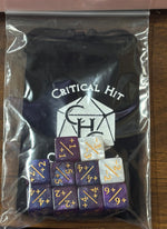 Fusion Black Blue/Marbled White 10 Counter Dice