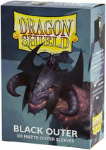Dragon Shield: (100) Outer Sleeves - Matte Black