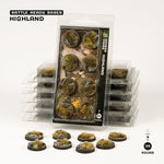 Battle Ready Bases: Highland- Round 28mm (x8)