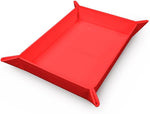 Vivid Magnetic Foldable Dice Tray: Red