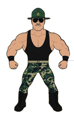 Major Bendies Sgt Slaughter 8in Action Figure