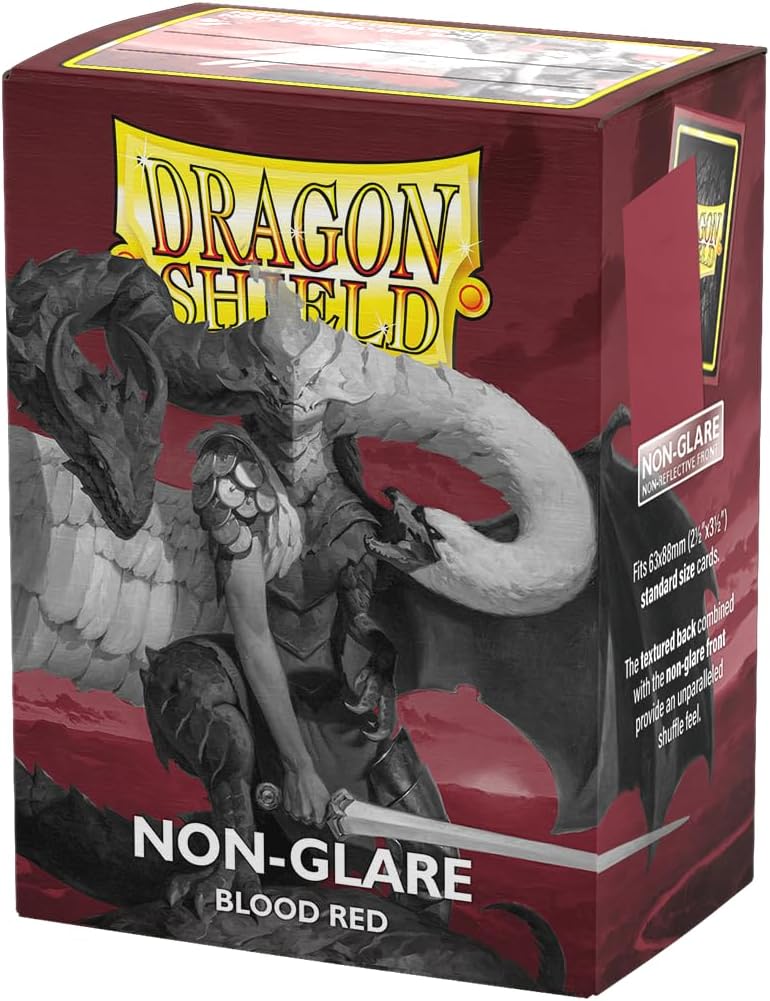 Dragon Shield: Matte Blood Red Non-Glare Sleeves (100)