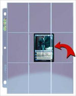 Single Ultra Pro 9-Pocket Platinum Series Card Sleeve Pages Side Loader For Standard Size Cards