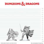 Dungeons & Dragons Nolzur's Marvelous Unpainted Miniatures: Dwarf Fighter & Orc Paladin