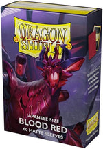 Dragon Shield Japanese Sleeves: Matte - Blood Red (60)