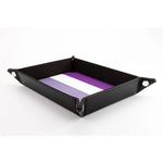 Pride Fold Up Velvet Dice Tray: Asexual