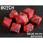 7-Die Set Botch Dice: Melee Militia