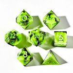 Neon Smoke 7-Piece Polyhedral Dice Set