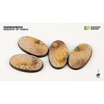 Battle Ready Bases: Deserts of Maahl- Oval 60mm (x4)