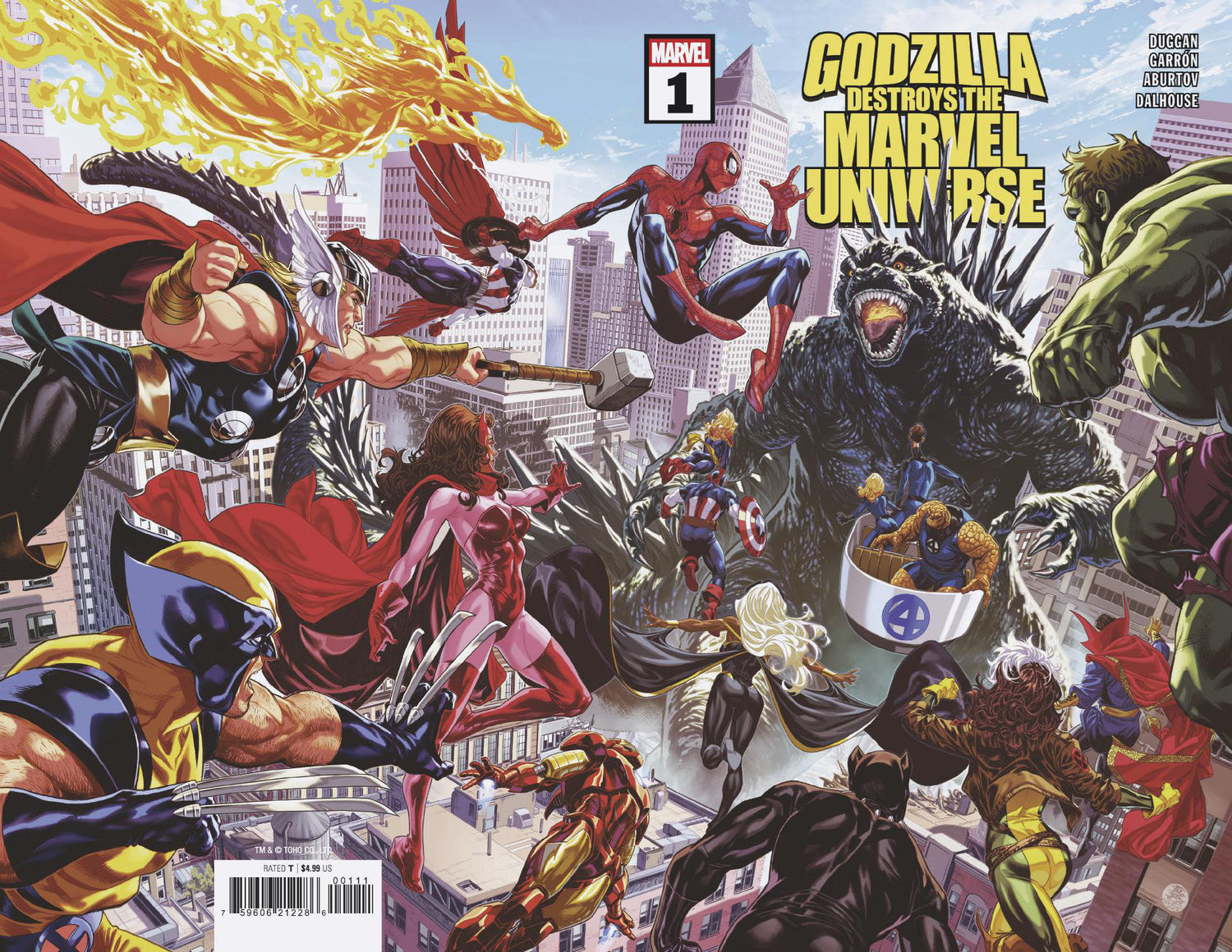 Godzilla Destroys The Marvel Universe