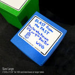 InfiniTokens Re-Writable Deck Box Label Stickers