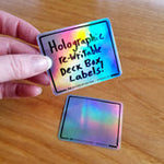 InfiniTokens Holofoil Re-Writable Deck Box Label Stickers
