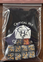 Marbled Black/Fusion Blue Red 10 Counter Dice