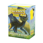 Dragon Shield Sleeves: Standard Dual - Matte Yellow & Silver (100)