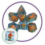 Mystery Dice Goblin Orange Capped Mushrooms Inclusion Dice Set