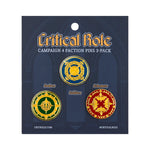 Critical Role Campaign 4 Faction Pins 3-Pack