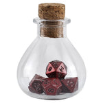 Unseelie Potion Bottle: Mini Metal Red 7 Die Set
