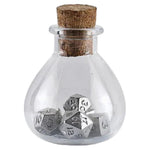 Unseelie Potion Bottle: Mini Metal Silver 7 Die Set