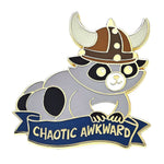 Enamel Pin: Alternative Alignments - Chaotic Awkward Raccoon