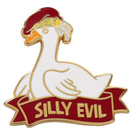 Enamel Pin: Alternative Alignments - Silly Evil Goose