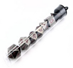 Gunmetal 7 Die Set with Red Numbers