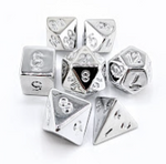 Silver Almost Metal 7 Die Set with Silver Numbers