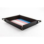 Pride Fold Up Velvet Dice Tray: Transgender