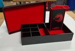 Sorensen's Red Dice Storage Box with Dice Tower