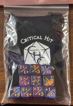 Fusion Black Blue/Fusion Blue Red 10 Counter Dice