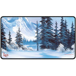 Bob Ross: Winter Paradise Black Stitched Playmat