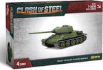 Clash of Steel: Soviet - T-34/85 Scout Company (x4 Plastic)