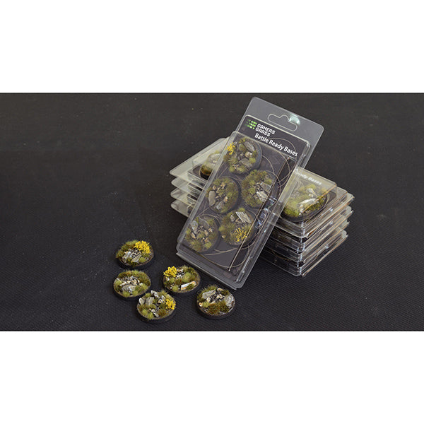 Battle Ready Bases: Highland- Round 40mm (x5)