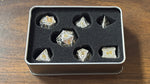 Silver Sword Shadow 7 Metal Dice with Silver Numbers