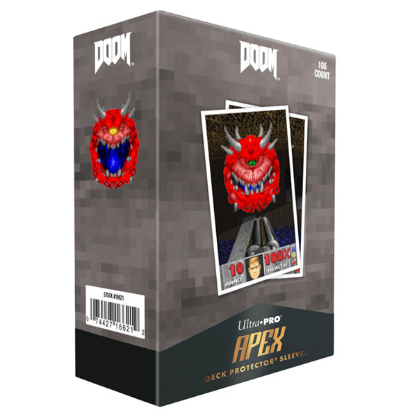 DOOM: 105ct Apex Deck Protector Sleeves Cacodemon for Bethesda