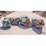 Festive: Mega-hedral Mosaic/yellow 7-Die Set