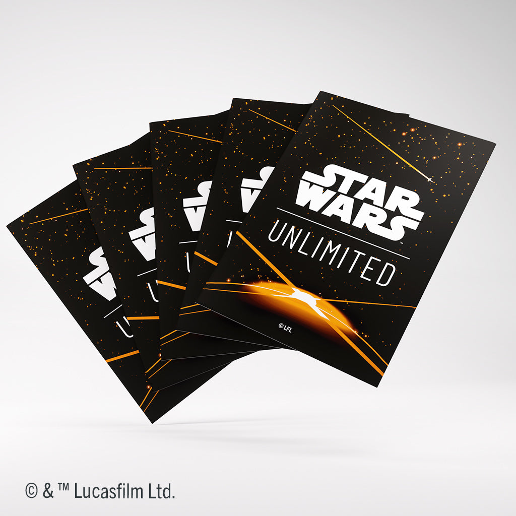 Star Wars: Unlimited - Premium Art Sleeve - Card Back Orange