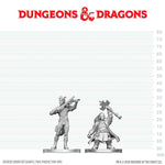 Dungeons & Dragons Nolzur's Marvelous Unpainted Miniatures: Tiefling Bard & Dwarf Cleric