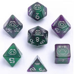 Wyrmforged: Bog Frog Silver 7 Die Set