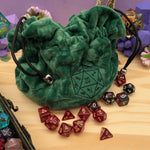 Mystery Dice Goblin Large Green Dice Sack