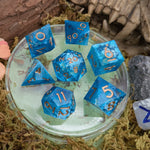 Mystery Dice Goblin Foil Blue Sharp Dice Set