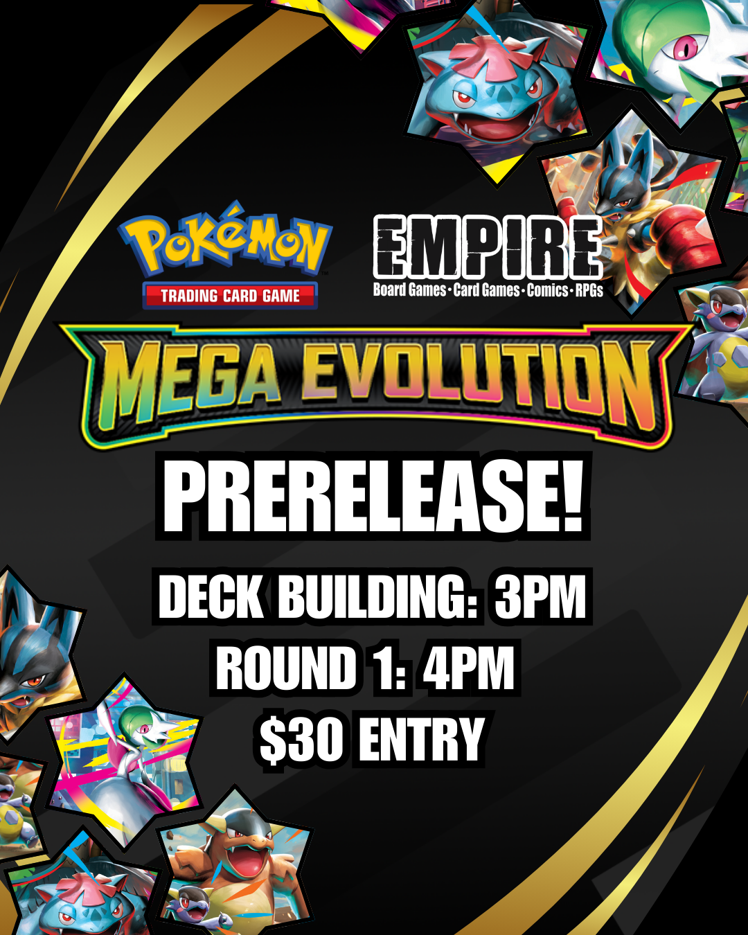✨ Empire Games Mega Evolution Prerelease Weekend✨