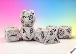 Speckled Polyhedral 7-Die Set Birthday