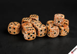 Speckled 16mm D6 Rust Dice Block