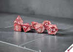 Speckled Polyhedral 7-Die Set Lava Stone