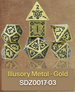 Illusory Metal Gold 7 Die Set