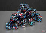 Chessex Brush 36d6 Dark Side/Blue 12mm Dice