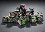 Chessex Brush 36d6 Paintball/Green 12mm Dice