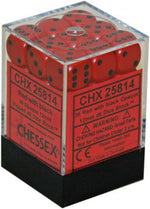 Chessex Opaque 36d6 Red/Black 12mm Dice