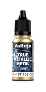 Vallejo: True Metallic Metal - Imperial Gold Light (18ml)