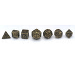7-Set 10mm Mini Solid Metal: Ancient Gold